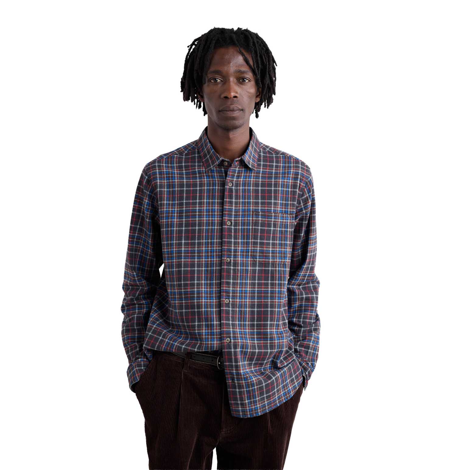 Seasalt Cornwall Fathomer Shirt Blue Buoy Onyx